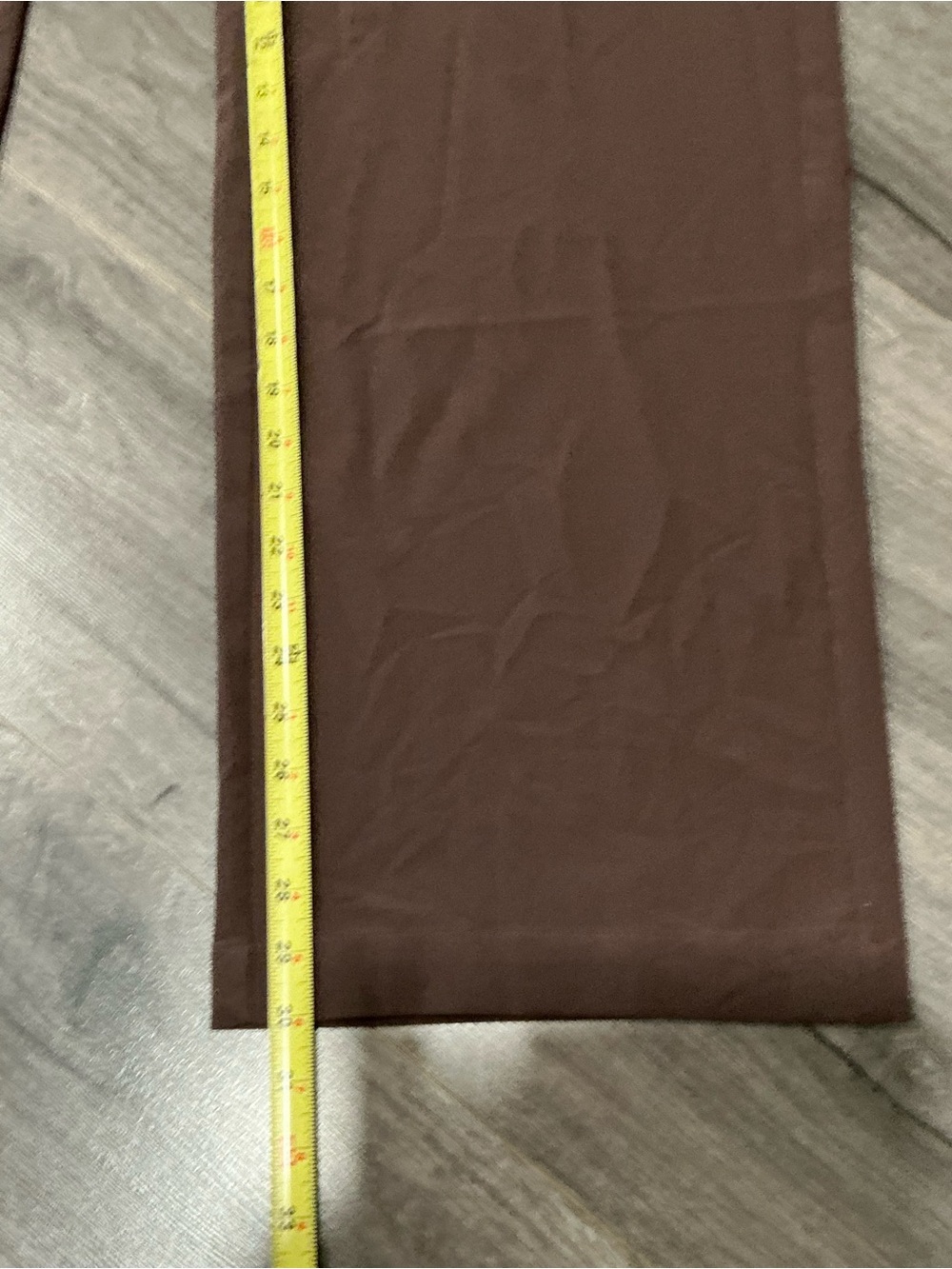 Women’s Mid Rise Wide Leg Travel Pants - Brown. S - Picture 14 of 16